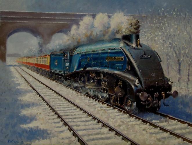 Sir Nigel Gresley in the Snow